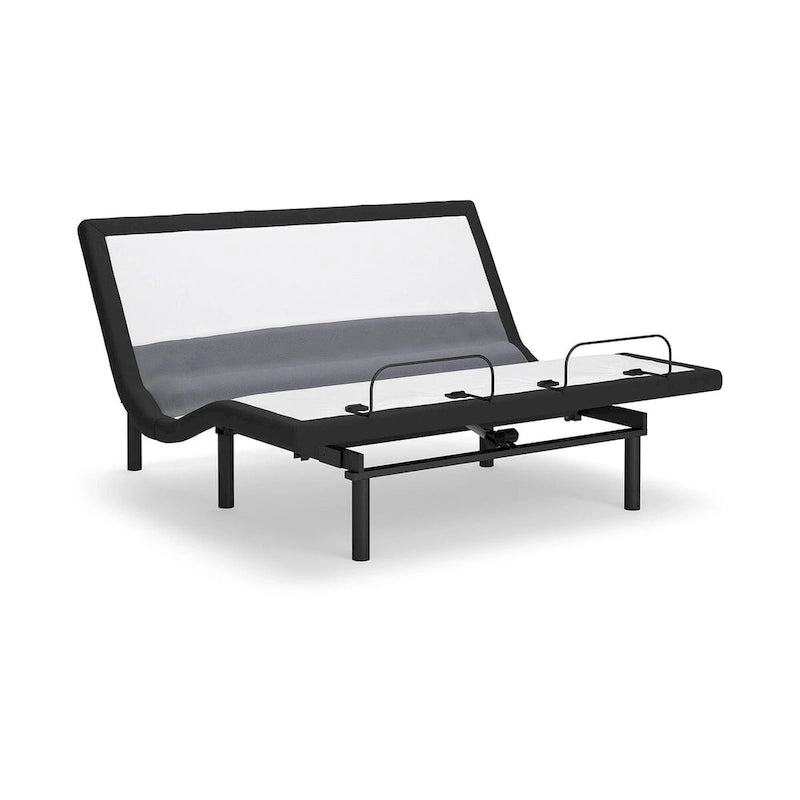 Base ajustable noire avec soutien lombaire et audio, 2 places