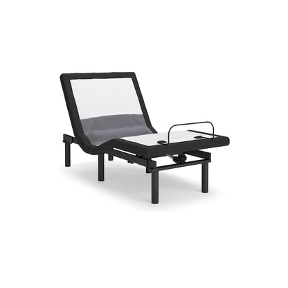 Base ajustable noire avec soutien lombaire et audio, 2 places