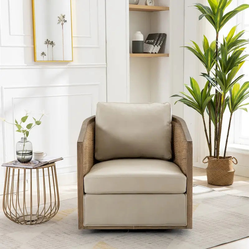 Fauteuil pivotant rond – Une place