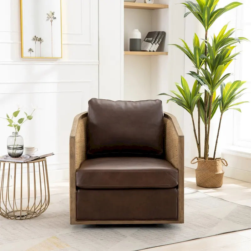 Fauteuil pivotant rond – Une place