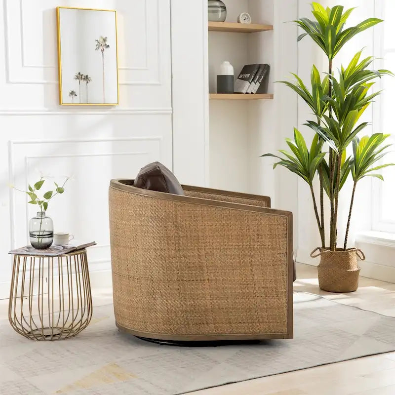 Fauteuil pivotant rond – Une place