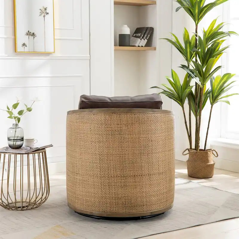 Fauteuil pivotant rond – Une place