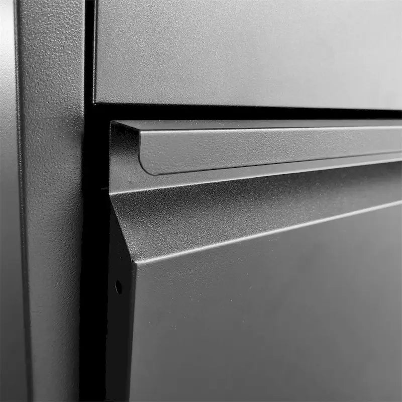Classeur métallique 4 tiroirs – Blanc / Noir, un seul utilisateur