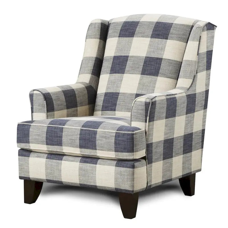 Fauteuil d’appoint Indigo à carreaux Buffalo – Siège simple