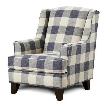 Fauteuil d’appoint Indigo à carreaux Buffalo – Siège simple