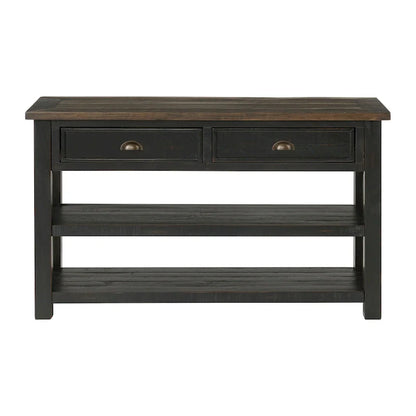 The Gray Barn Downington Table console de canapé à 2 tiroirs en bois massif