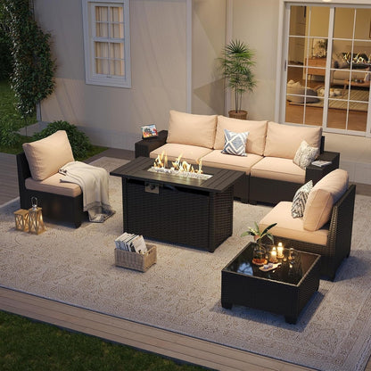 Salons de jardin avec coussins de 10 cm d'épaisseur
