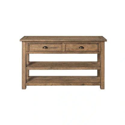 The Gray Barn Downington Table console de canapé à 2 tiroirs en bois massif