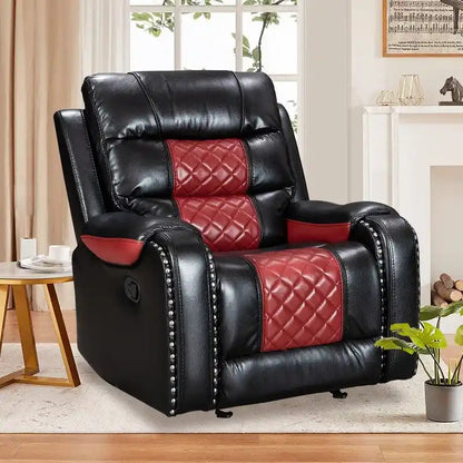 Grand fauteuil inclinable en similicuir de style américain pour salon