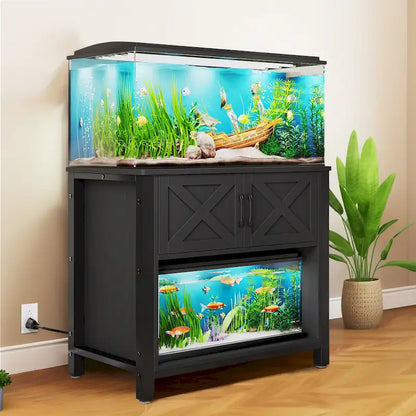 Meuble Support d'Aquarium Moasis 40-50 Gallons avec Prises de Courant