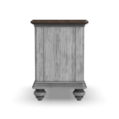 Table d'appoint Plymouth marron en bois par Flexsteel - 16 x 23 x 23